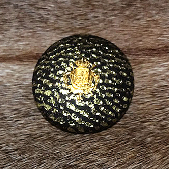Leather Covered Button/Crest