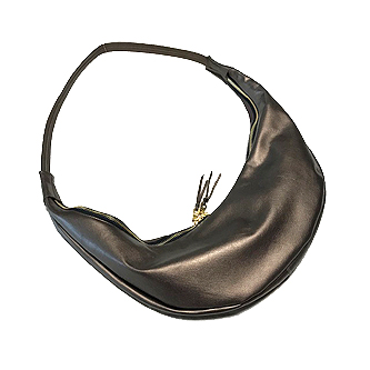 Crescent moon bag-BRN/MTA