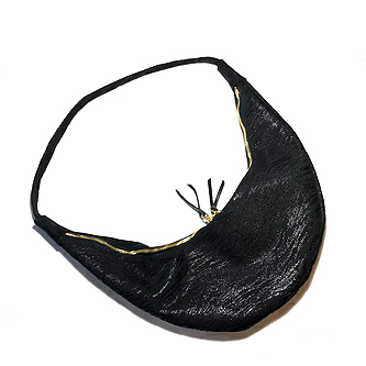 Crescent moon bag-BLK-WAV